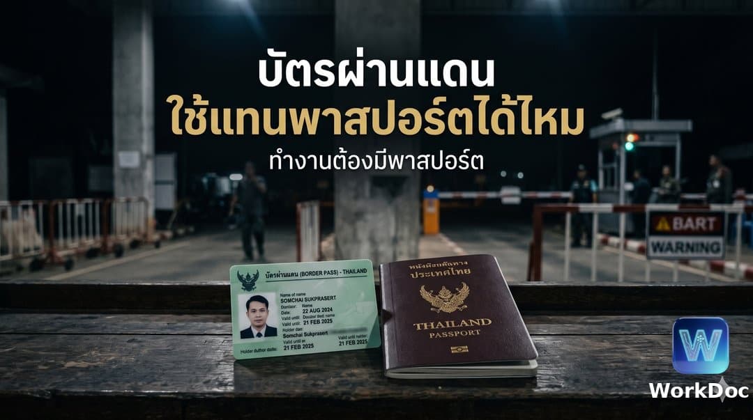 บัตรผ่านแดน (Border Pass) ใช้แทนพาสปอร์ตได้หรือไม่