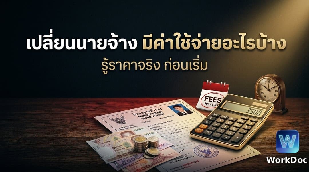 ค่าใช้จ่ายในการเปลี่ยนนายจ้างแรงงานต่างด้าว MOU และ มติ ครม.
