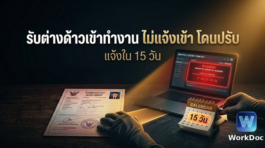 นายจ้างไม่แจ้งเข้าเมื่อรับแรงงานต่างด้าวเข้าทำงาน ผิดหรือไม่