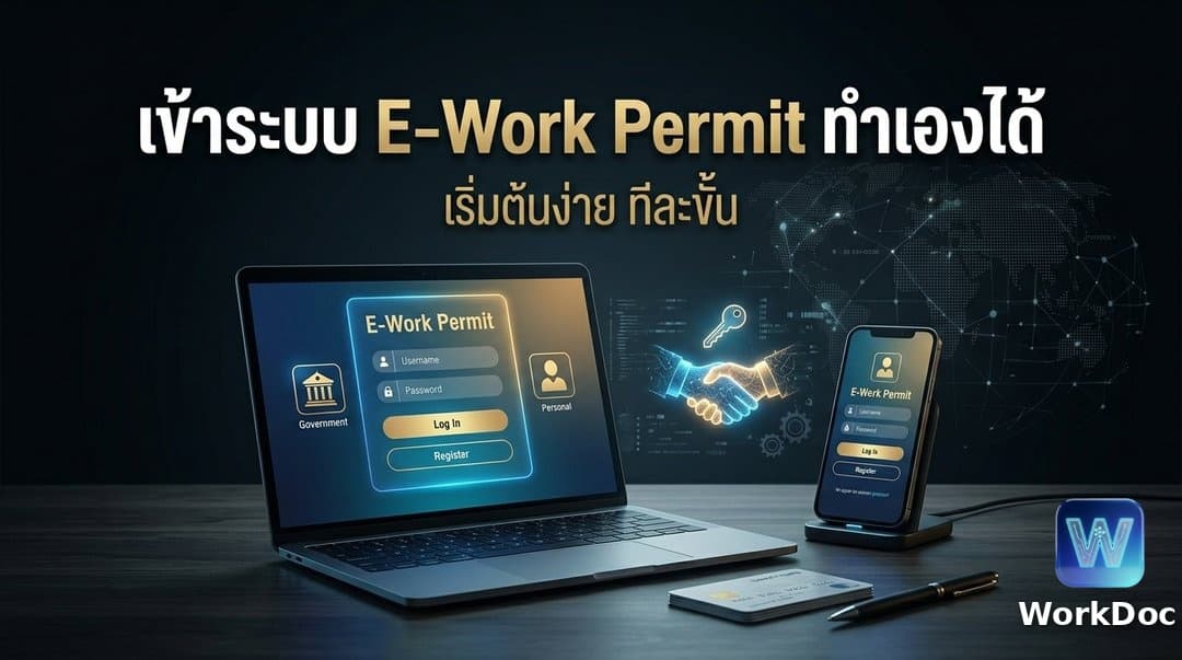 วิธีเข้าสู่ระบบ E-Work Permit เพื่อเริ่มต้นใช้งาน