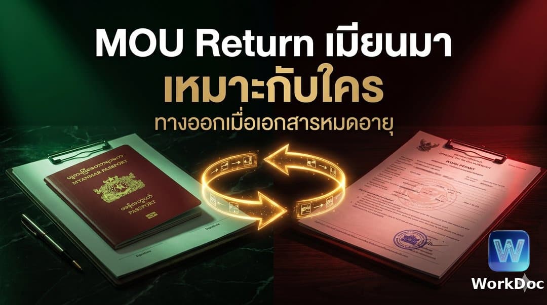 MOU Return เมียนมา คืออะไร เหมาะกับแรงงานกลุ่มไหน และขั้นตอนทำอย่างไร