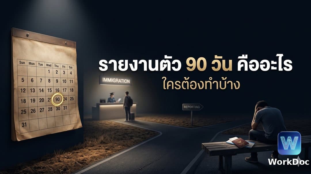 การรายงานตัว 90 วัน ของคนต่างด้าวคืออะไร ใครต้องทำบ้าง