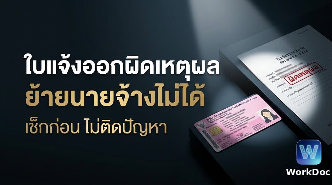 ใบแจ้งออกต้องระบุเหตุผลถูกต้อง ถึงจะย้ายนายจ้างได้