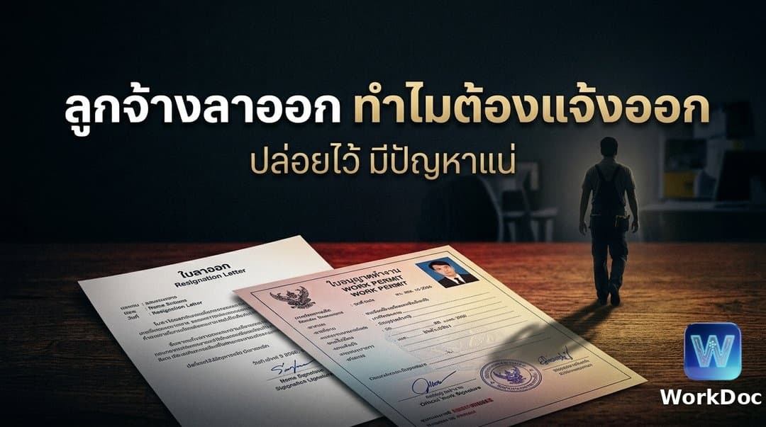 ทำไมต้องแจ้งออกเมื่อลูกจ้างต่างด้าวลาออก และต้องทำภายในกี่วัน