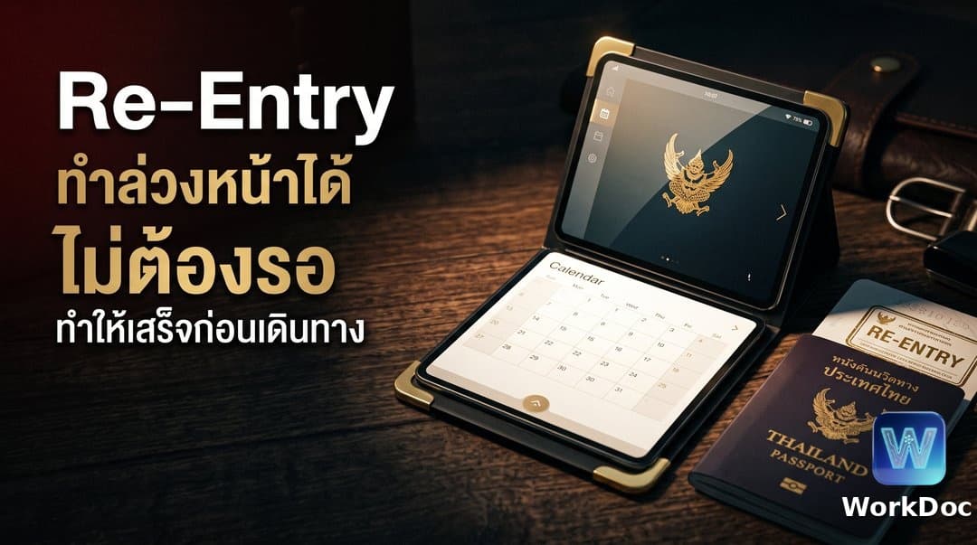 วีซ่ารักษาสิทธิ์ (Re-entry) ทำล่วงหน้าได้ไหม ก่อนเดินทางออกนานแค่ไหน