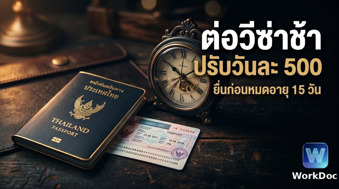 การต่ออายุวีซ่าแรงงานต่างด้าว (Non-LA) ก่อนหมดอายุ